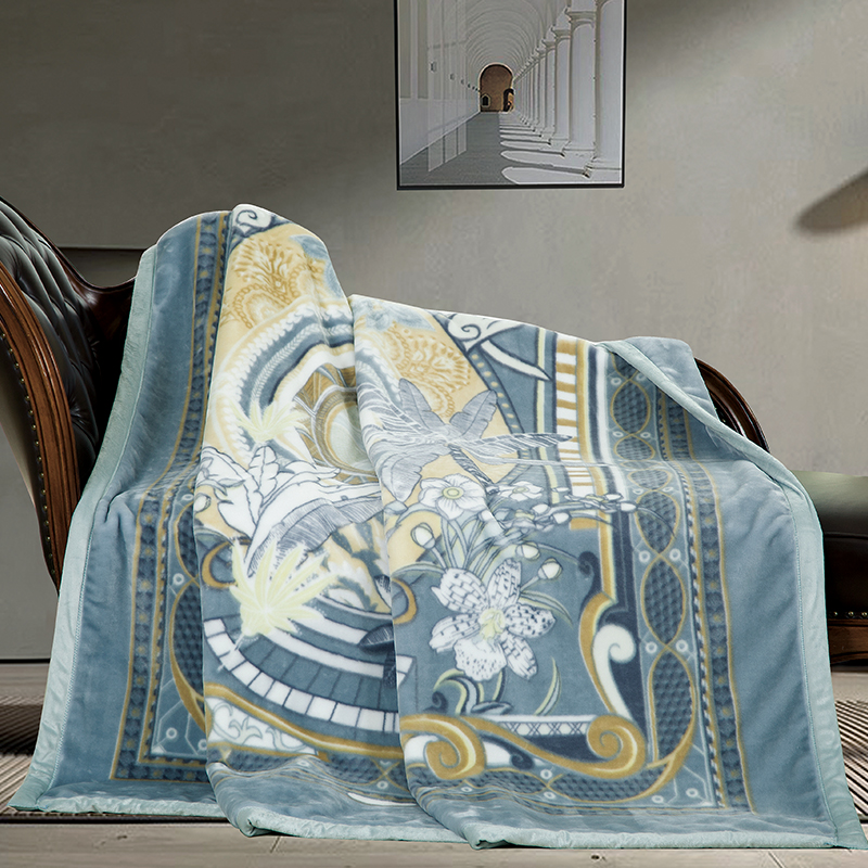 鑫缘 拉舍尔双层超柔毛毯 BTH2023