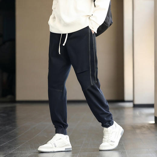 【贴条撞色】罗蒙水洗牛仔裤男士裤子春秋百搭休闲长裤男士运动裤男裤 商品图2