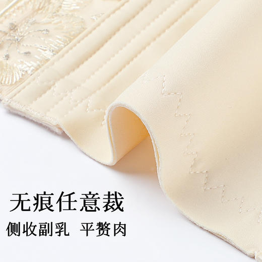 D2-【B-E杯】孕妇内衣哺乳文胸薄款无钢圈防下垂产后喂奶便捷肩搭扣哺乳内衣女  桃花绿水【大胸-蕾丝】 商品图4