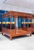 红桥红  家具严选  缅甸花梨(大果紫檀） 【定制款 艾克款六柱四簇云纹架子床】 商品缩略图1
