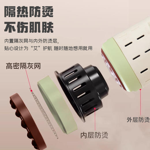 【养生好物❗️玉美灸砭石艾灸棒】艾灸，刮痧，按摩，擀筋，新款便携式随身灸多功能艾灸盒家用无烟养生艾草礼物爸爸妈妈新年蛇年 商品图2