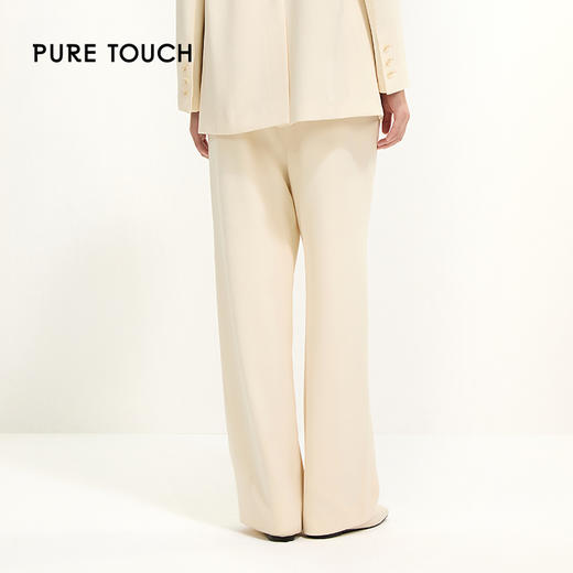 Pure Touch | 优雅气质两粒扣直筒阔腿裤1357251007 商品图2