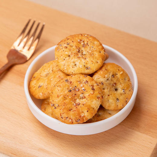 徽美好再来 黑松露火腿肉松烧饼脆 酥脆爽口 独立包装 86g/袋 商品图6