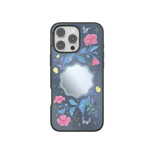 【灵蛇之珠】多宝花镜 POPCASE手机壳 MagSafe Popcase磁吸款 镜面壳 蓝色 植物花卉 国风 iPhone 16/15/14 商品图2