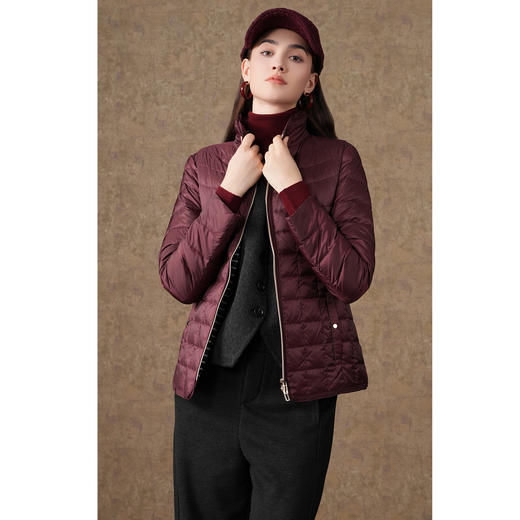 【鹅绒】【两色可选】乔万尼鹅绒服轻暖舒适防风保暖羽绒修身收腰EI4T610 商品图1