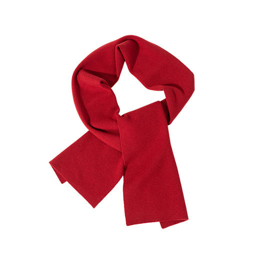 绽放JS159朵/冬季100%绵羊毛复古纯色针织叠带百搭保暖长条围巾 商品图4