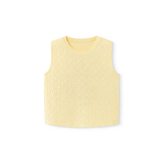 【高定系列】英氏儿童背心春夏季桑蚕丝圆领女童亚麻背心2025新款 商品图4