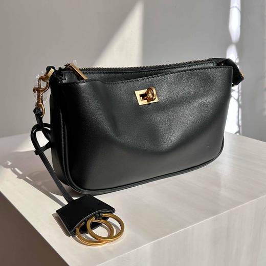 顺丰包邮10544洛诗琳质感金扣小牛皮迷你腋下凯莉包00643 商品图3