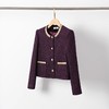 IWY/秋冬新款紫色小香风套装裙女高级感短外套气质名媛两件套 WCQ031-Q 商品缩略图1