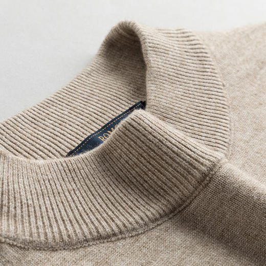 罗蒙经典男士半高领百搭毛衣男秋冬打底衫亲肤男针织衫百搭休闲男士毛衣毛衫 商品图5