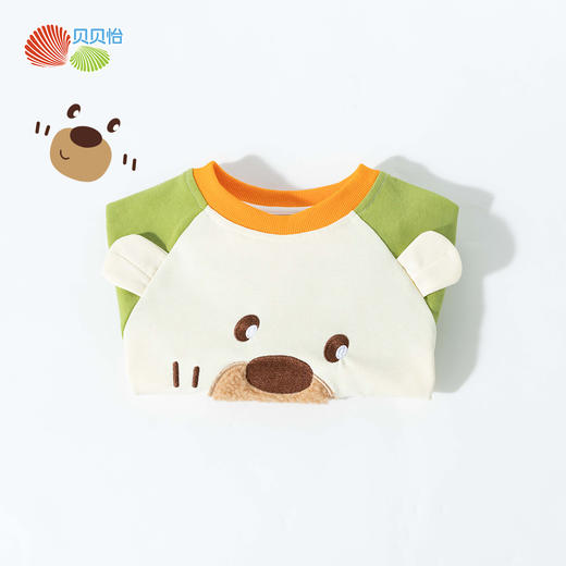 贝贝怡2025年春季新款男童休闲时尚套头卫衣ZB1ES025 商品图7