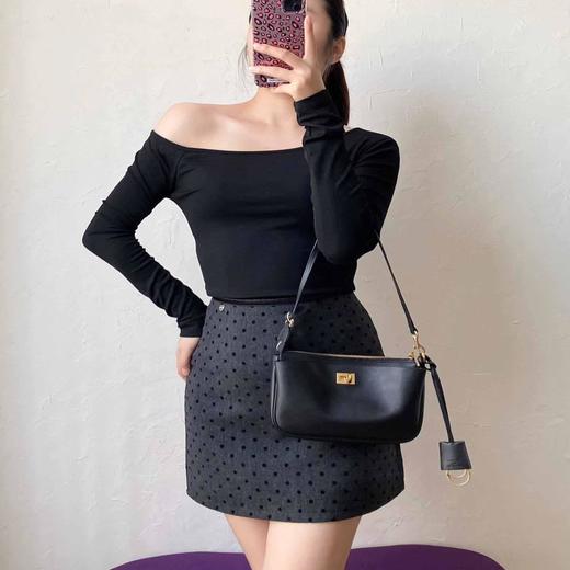 顺丰包邮10544洛诗琳质感金扣小牛皮迷你腋下凯莉包00643 商品图0