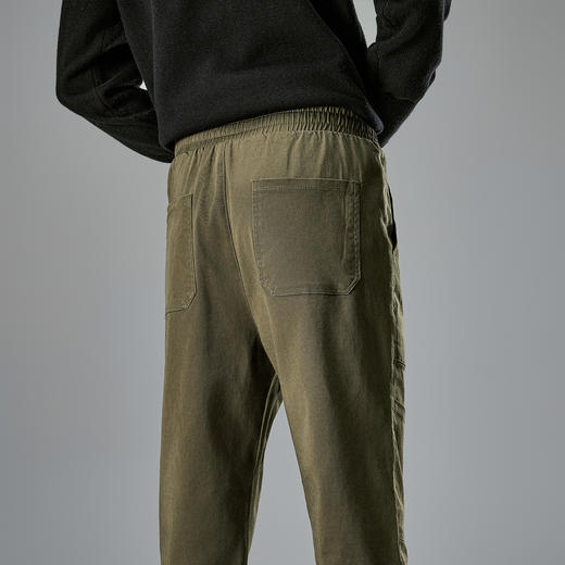 罗蒙纯色简约男士休闲裤保暖百搭舒适休闲裤男亲肤透气潮流裤子男 商品图6