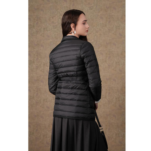 乔万尼新款羽绒服轻薄显瘦收腰保暖白鸭绒EI4T677 商品图4