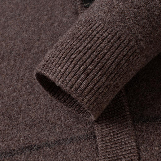 【100羊毛】罗蒙秋冬羊毛衫男加厚针织衫男开衫外套男保暖男士羊毛衫 商品图7