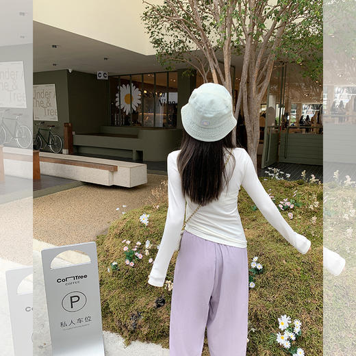 【110元任选2件】最后一波现货！花瓶印花修身长袖T恤 商品图4