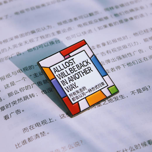 一周文案原创正版金属胸针冰箱贴所有失去的都会以另一种方式归来 商品图2