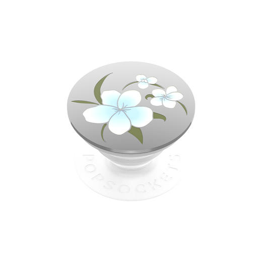 【灵蛇之珠】银兰花 POPGRIP泡泡骚手机粘贴式气囊支架 Enamel金属珐琅系列 蓝色 植物花卉 国风 商品图0