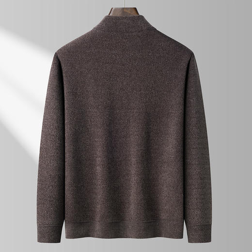 【加绒加厚】罗蒙男士冬季仿羊绒夹克男士外套加绒外套男毛衣外套 商品图4