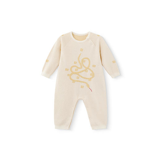 【高定系列】英氏婴儿衣服春夏山羊绒长袖男童女童连身衣2025新款 商品图4