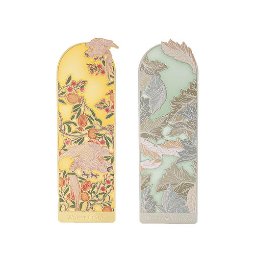 V&A博物馆 沃尔特克兰系列凤头鹦鹉和石榴透光书签 威廉莫里斯系列茛苕叶透光书签 商品图4
