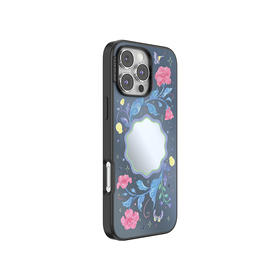 【灵蛇之珠】多宝花镜 POPCASE手机壳 MagSafe Popcase磁吸款 镜面壳 蓝色 植物花卉 国风 iPhone 16/15/14