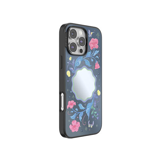 【灵蛇之珠】多宝花镜 POPCASE手机壳 MagSafe Popcase磁吸款 镜面壳 蓝色 植物花卉 国风 iPhone 16/15/14 商品图0