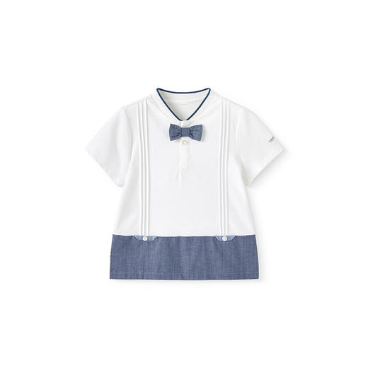 【商场同款】英氏儿童T恤夏季短袖透气男童牛仔纯棉T恤2025新款 商品图4