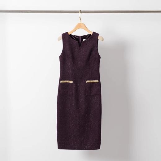 IWY/秋冬新款紫色小香风套装裙女高级感短外套气质名媛两件套 WCQ031-Q 商品图2