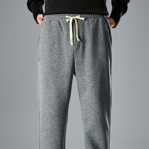 罗蒙简约男士纯色休闲裤保暖百搭舒适休闲男亲肤透气潮流裤子男 商品图4