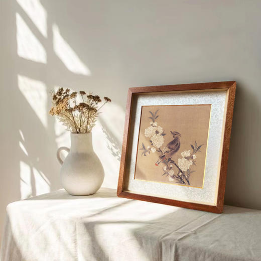 宋代花鸟实木框画 客厅卧室装饰画书房挂画 商品图1