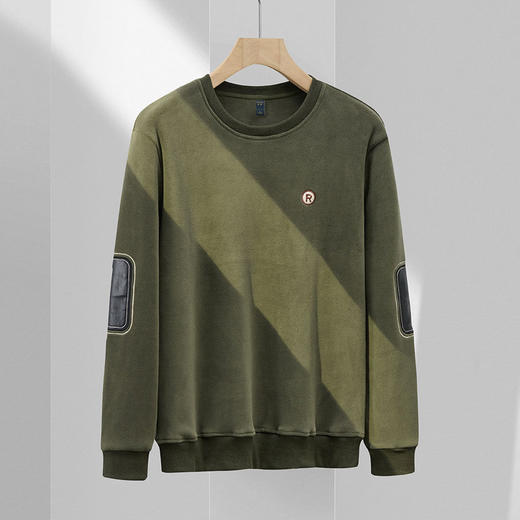 【双面奥利绒】罗蒙男士冬季加绒加厚保暖卫衣男时尚百搭休闲商务男卫衣 商品图1