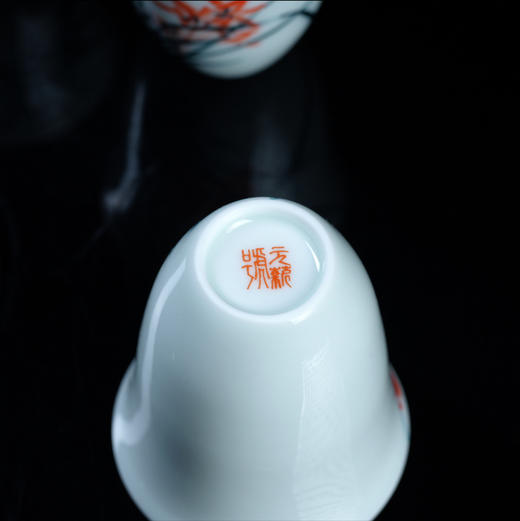 元薪号丨釉下五彩 梅兰竹菊 套盒（4件套）50cc/个*4 商品图3