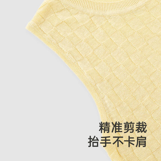 【高定系列】英氏儿童背心春夏季桑蚕丝圆领女童亚麻背心2025新款 商品图3