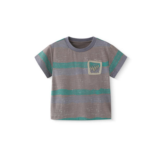 【商场同款】英氏儿童T恤夏季短袖透气男童纯棉T恤圆领2025新款 商品图4