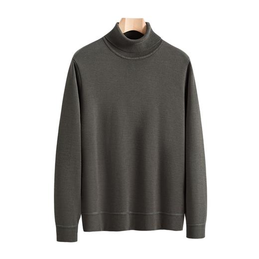 【加绒加厚】罗蒙男士冬季经典高领毛衣男百搭舒适休闲保暖针织衫男 商品图2