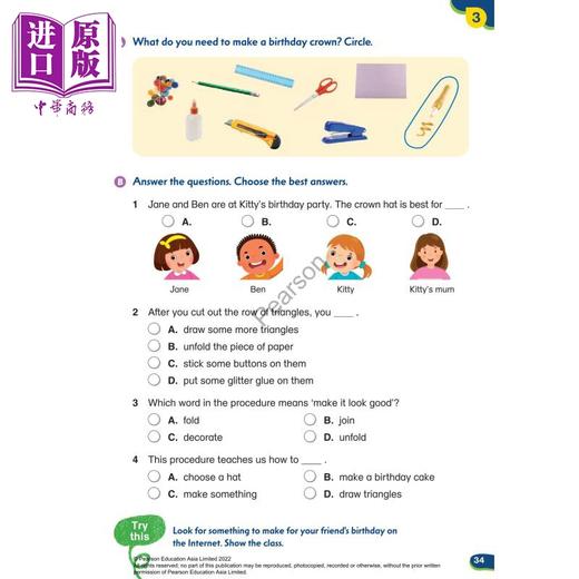 预售 【中商原版】新版香港朗文小学英语教材 Primary Longman Elect 2nd 3B 学生课本 英文原版进口 少儿英文书 第二版 2023版 商品图3