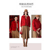 【100%绵羊毛】乔万尼红色大衣新款冬季短款EM4B578 商品缩略图3