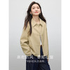 【专属特价】熙世界卡其色短款风衣女2025春秋新款气质英伦风翻领休闲夹克外套 商品缩略图1