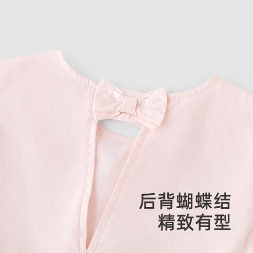 【商场同款】英氏女童连衣裙夏季短袖国风小女孩裙子纯棉2025新款 商品图3