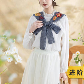 苏苏姐家花影系带披肩手工diy钩针羊毛线编织毛线团材料包