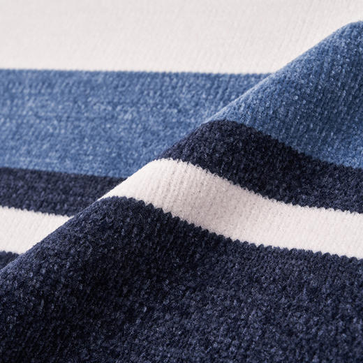 【加绒加厚】罗蒙男士秋冬撞色横条加绒加厚男毛衣保暖舒适男士针织衫 商品图5