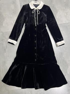 【门店同款】ENJOY冬季自由意志赫本风气质连衣裙 160149613