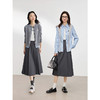 【专属特价】熙世界通勤职场风百褶半身裙女高腰显瘦气质a字裙子2025春秋新款 商品缩略图1