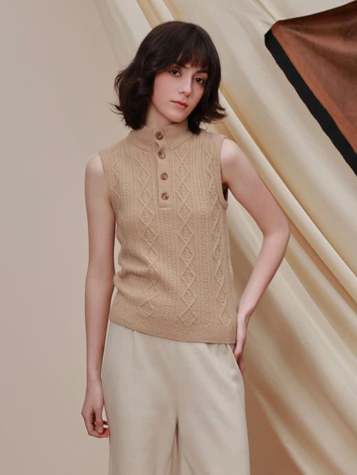 callisto棉混纺短袖毛衣 商品图2