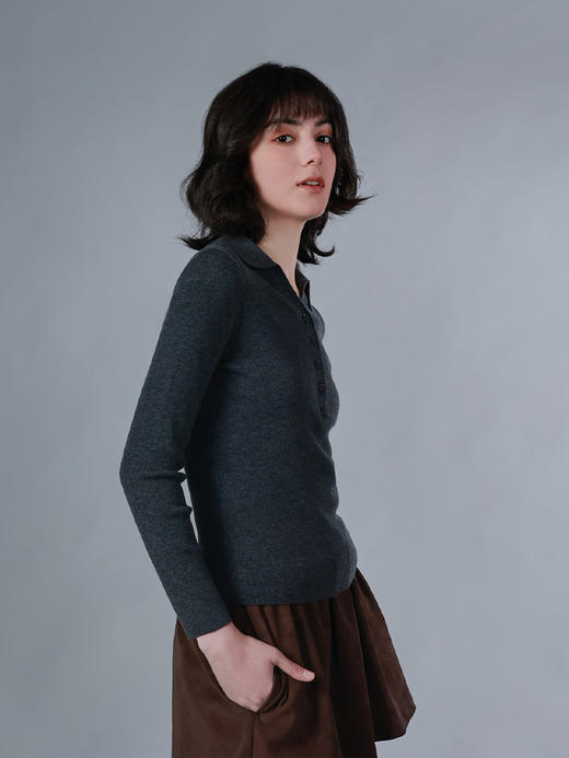 callisto绵羊毛混纺女士毛衣 商品图1