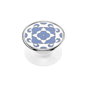 【灵蛇之珠】如意卷草 POPGRIP泡泡骚手机粘贴式气囊支架 Enamel金属珐琅系列 青花瓷 蓝色 国风