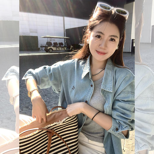 <曾小咸推荐>2.24现货秒杀 ！微信超特价！复古翻领牛仔衬衫 日常199.99 立减110 秒杀89.99！！休闲裤 秒杀69.99！！ 商品图2