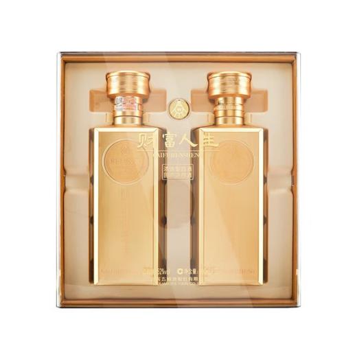 【礼赠好礼】五粮液 财富人生金砖 浓香型白酒 52度 500ml* 2瓶礼盒装 拍3发原箱 商品图0