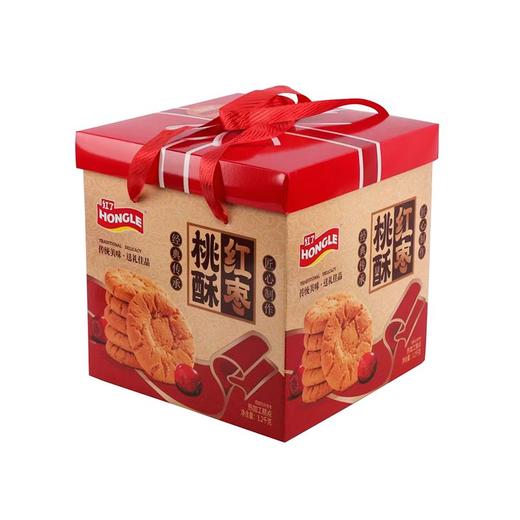J红了1.2kg红枣桃酥礼盒 商品图0